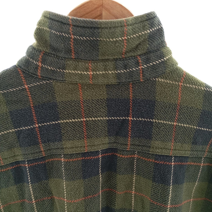 90s~00'S St. John's Bay Long Sleeve Heavy Flannel Check Shirt Men's L Size Vintage /eaa404326