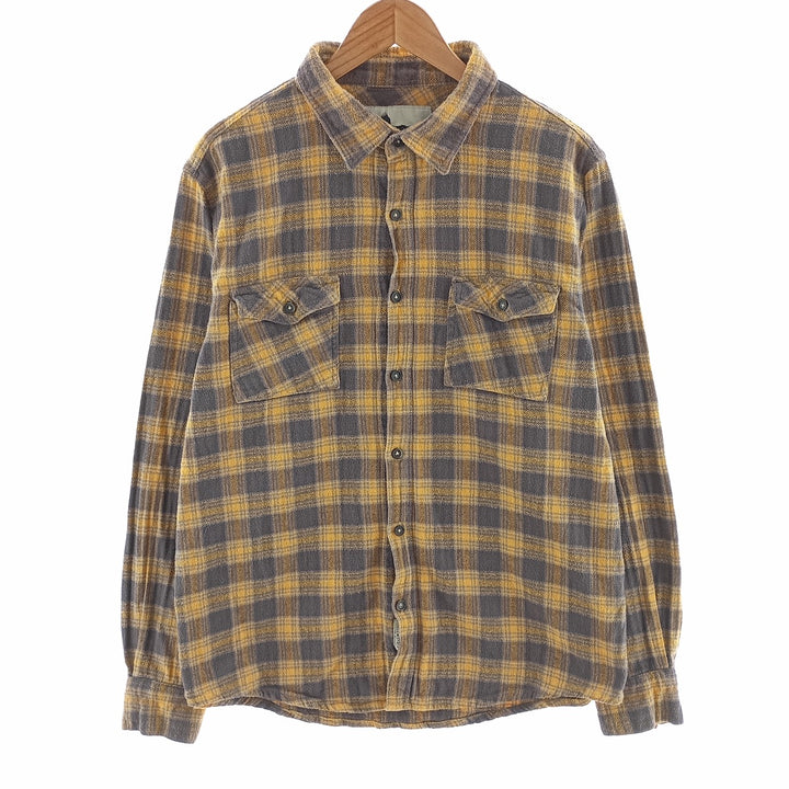 FIELD AND STREAM Long Sleeve Flannel Check Shirt Men's Size L /eaa404328