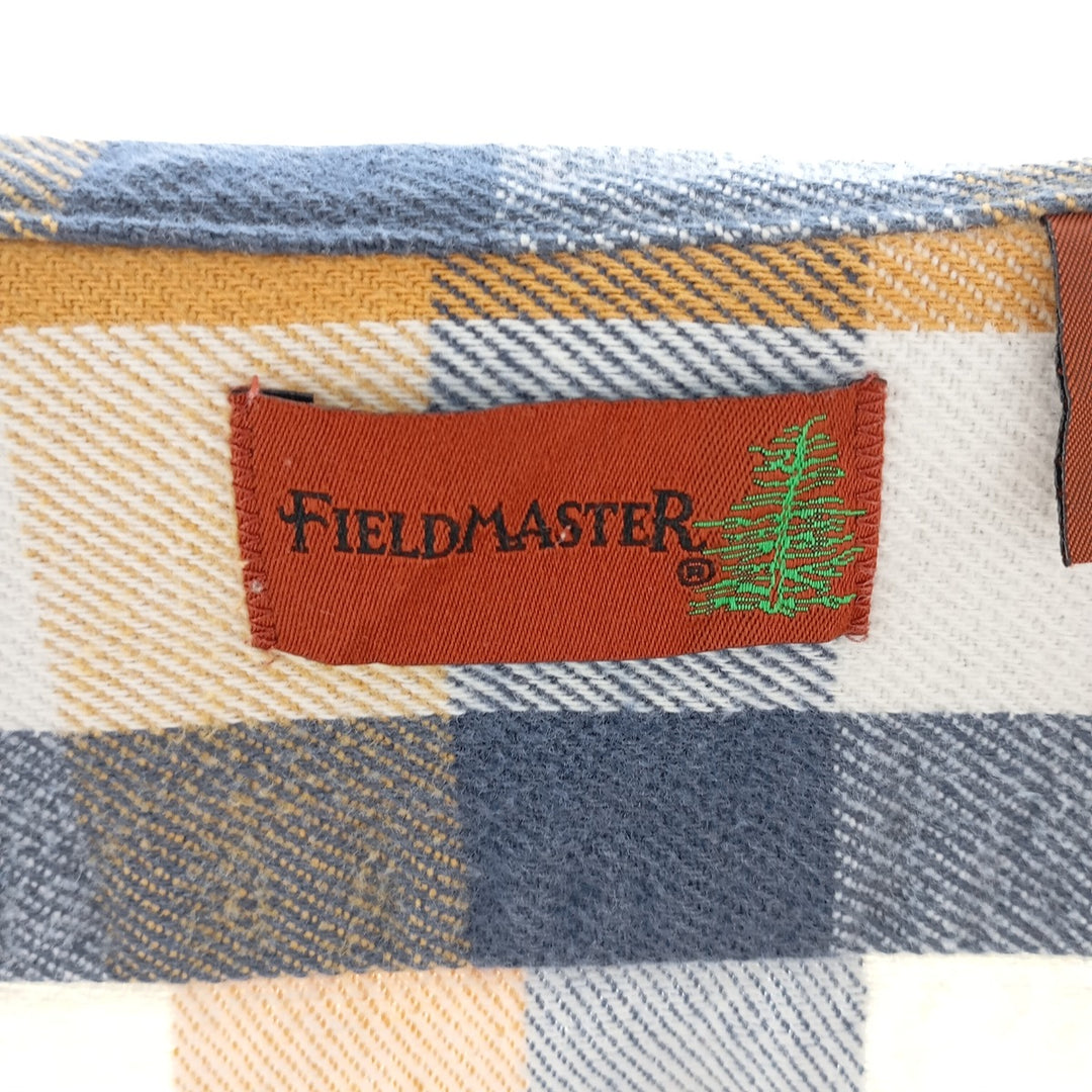 Field Master FIELD MASTER Long Sleeve Flannel Check Shirt Men's XL /eaa404329