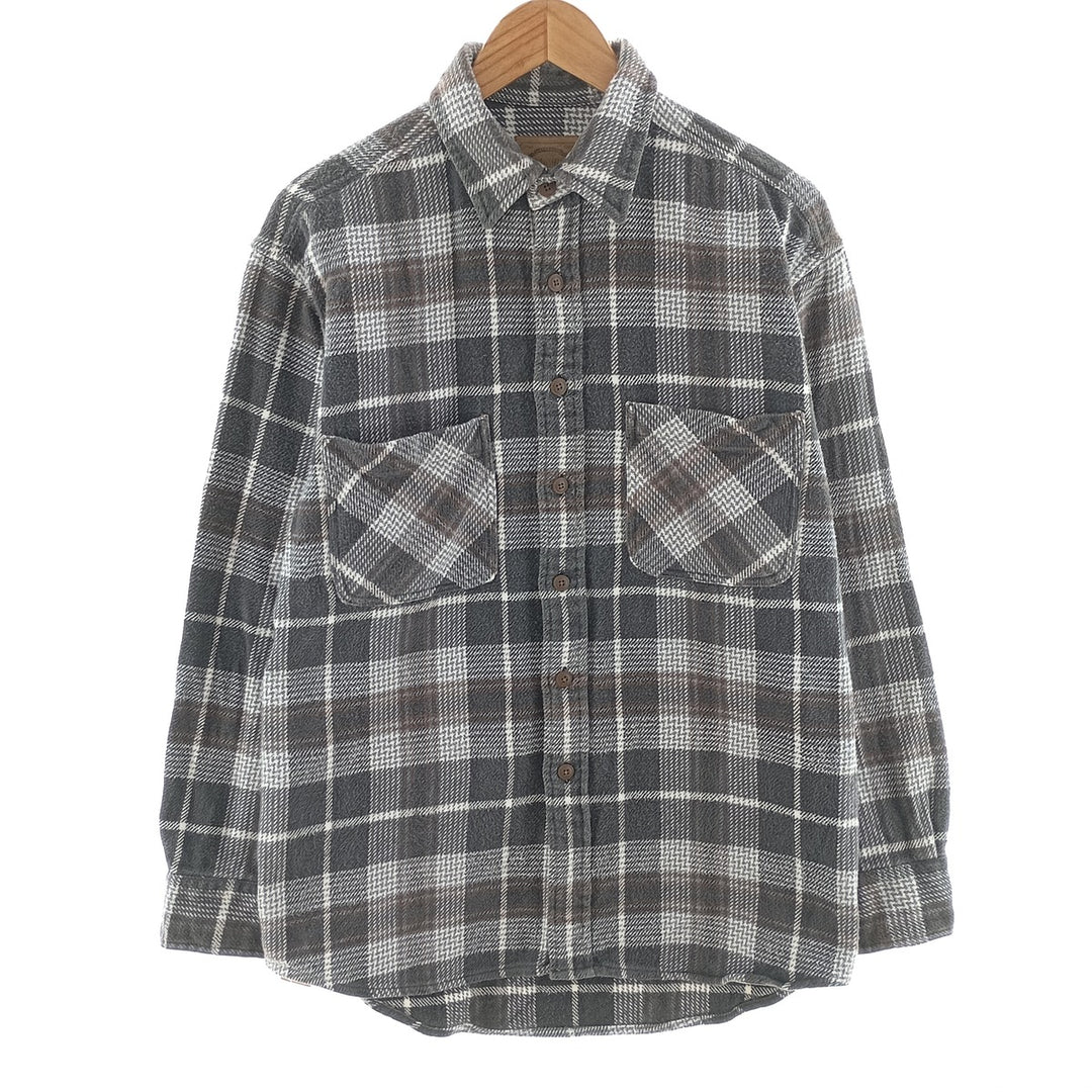 90s~00'S St. John's Bay Long Sleeve Heavy Flannel Check Shirt Men's Medium Vintage /eaa404330