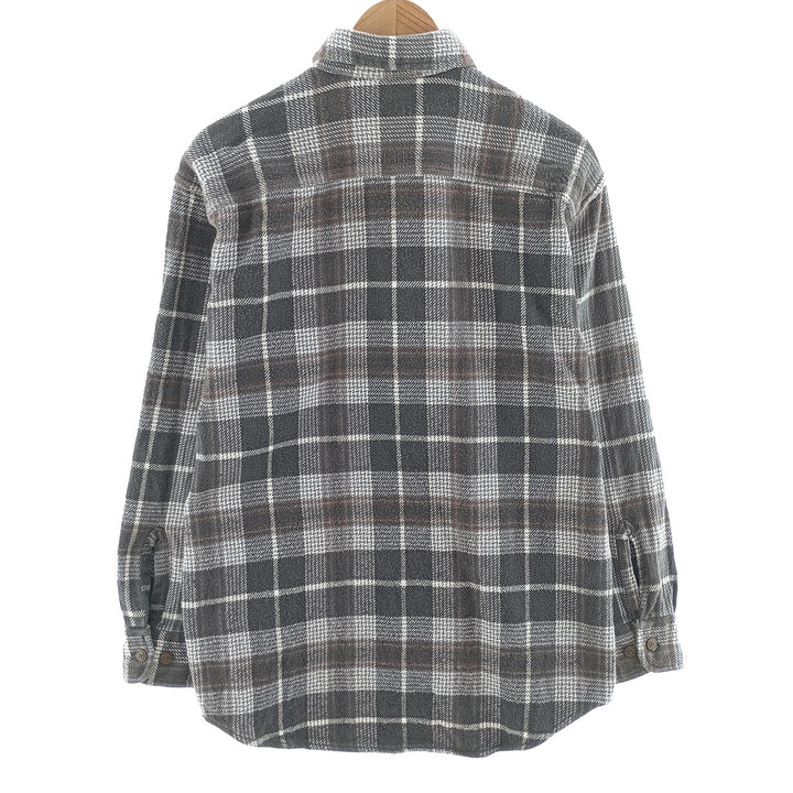 90s~00'S St. John's Bay Long Sleeve Heavy Flannel Check Shirt Men's Medium Vintage /eaa404330