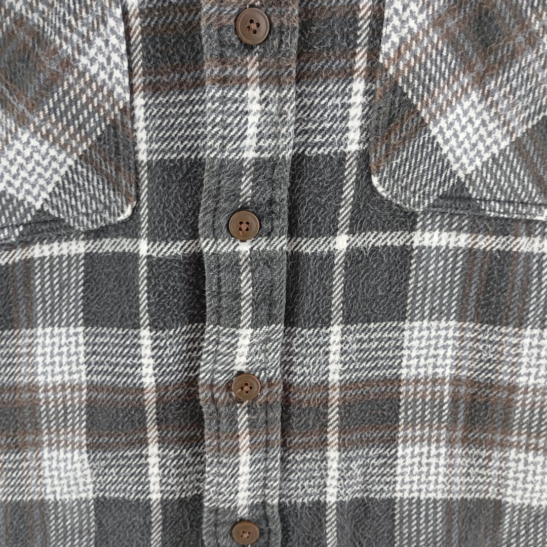 90s~00'S St. John's Bay Long Sleeve Heavy Flannel Check Shirt Men's Medium Vintage /eaa404330