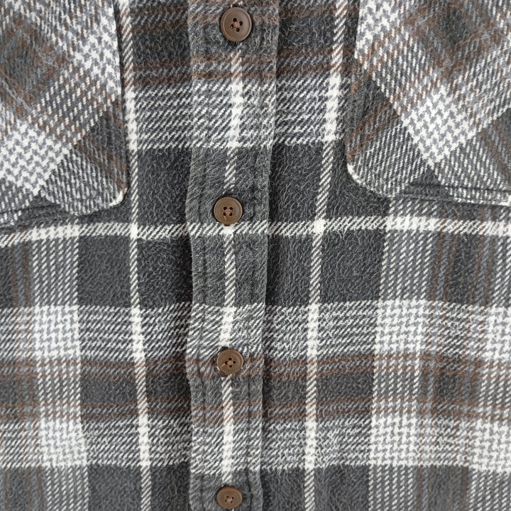 90s~00'S St. John's Bay Long Sleeve Heavy Flannel Check Shirt Men's Medium Vintage /eaa404330