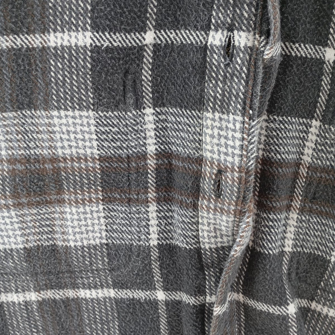 90s~00'S St. John's Bay Long Sleeve Heavy Flannel Check Shirt Men's Medium Vintage /eaa404330