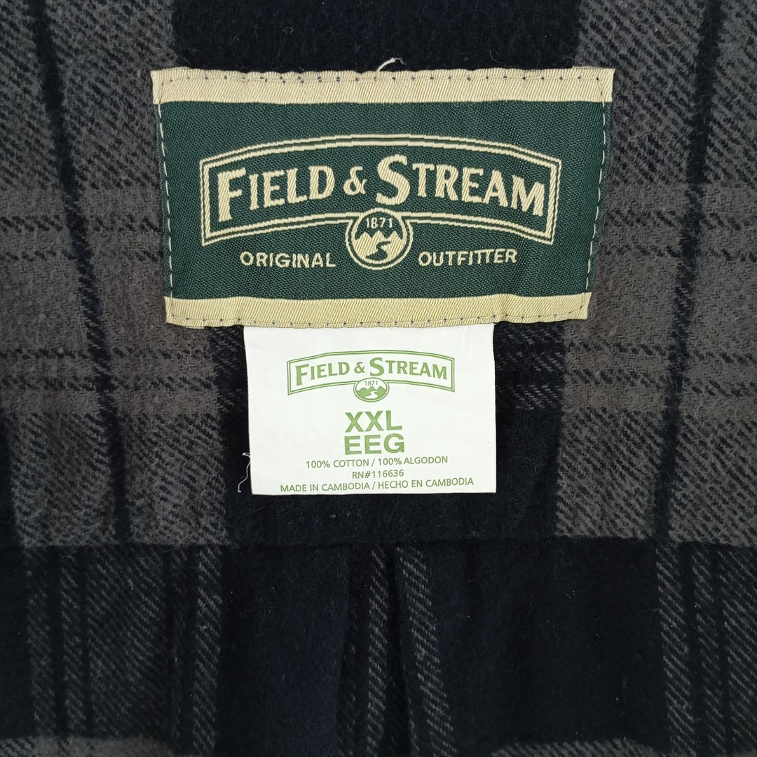 Field & Stream FIELD&STREAM Long Sleeve Heavy Flannel Check Shirt Men's XXL /eaa404331