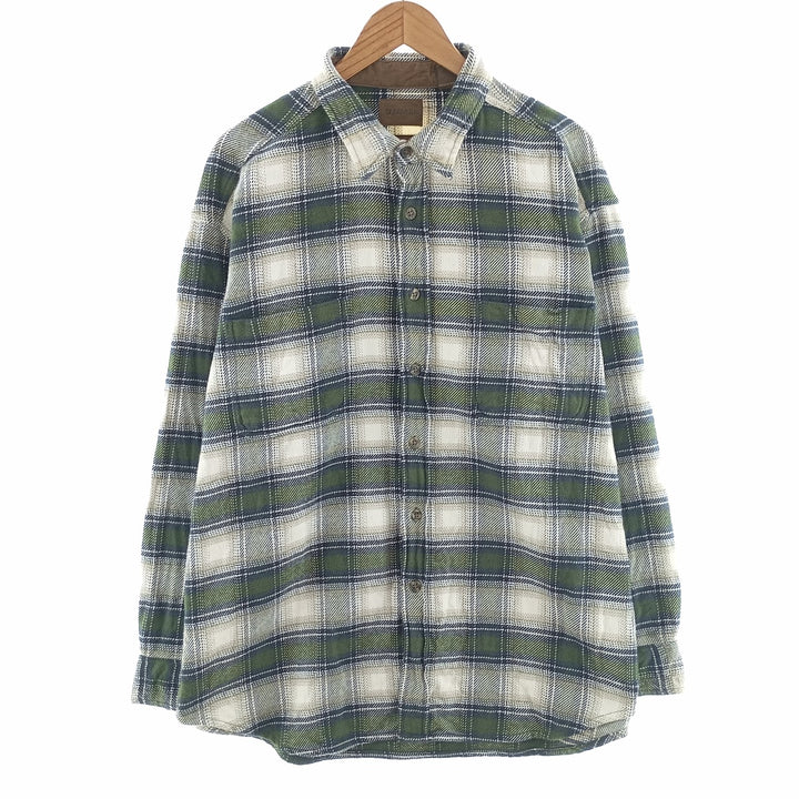 90s~00'S St. John's Bay Ombre Check Long Sleeve Heavy Flannel Check Shirt Men's XL Vintage /eaa404333