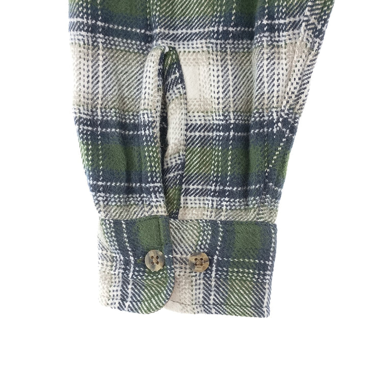 90s~00'S St. John's Bay Ombre Check Long Sleeve Heavy Flannel Check Shirt Men's XL Vintage /eaa404333