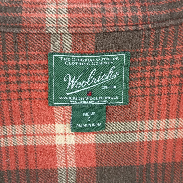 WOOLRICH Long Sleeve Flannel Check Shirt Men's Size S / eaa404335