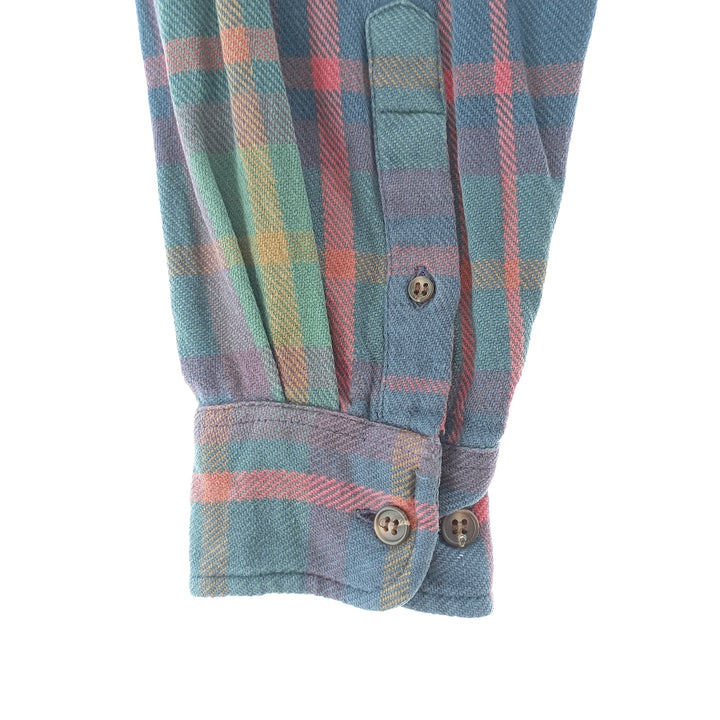 90'S GAP Old Gap Long Sleeve Flannel Check Shirt Made in Portugal Men's S Size Vintage /eaa404351