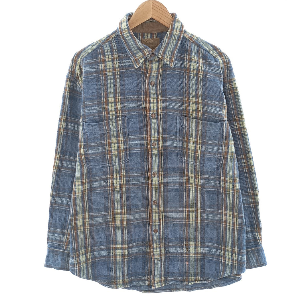 90s~00'S St. John's Bay Long Sleeve Heavy Flannel Check Shirt Men's L Size Vintage / eaa404352