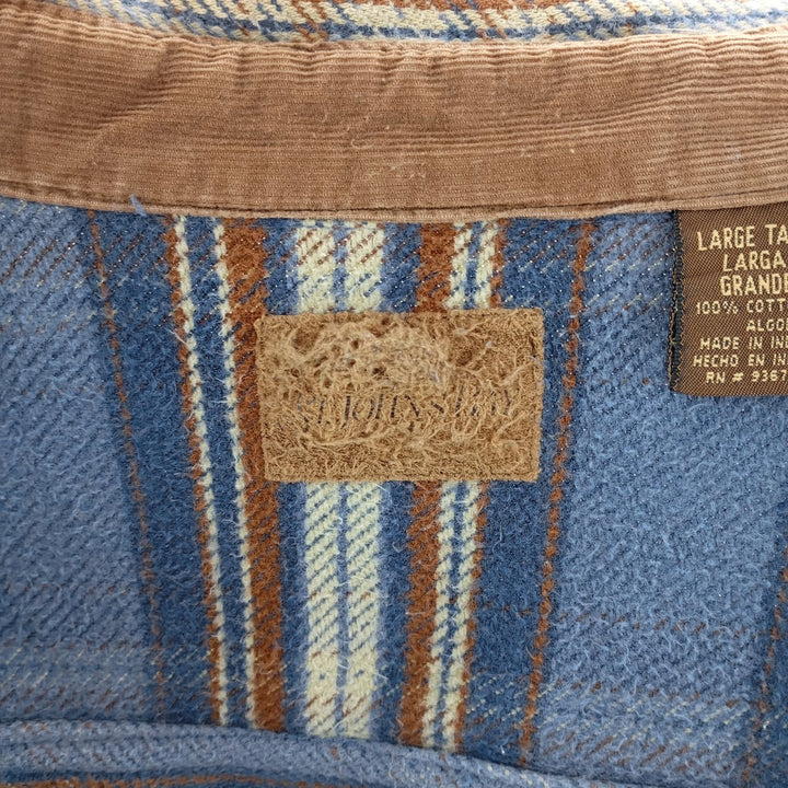 90s~00'S St. John's Bay Long Sleeve Heavy Flannel Check Shirt Men's L Size Vintage / eaa404352