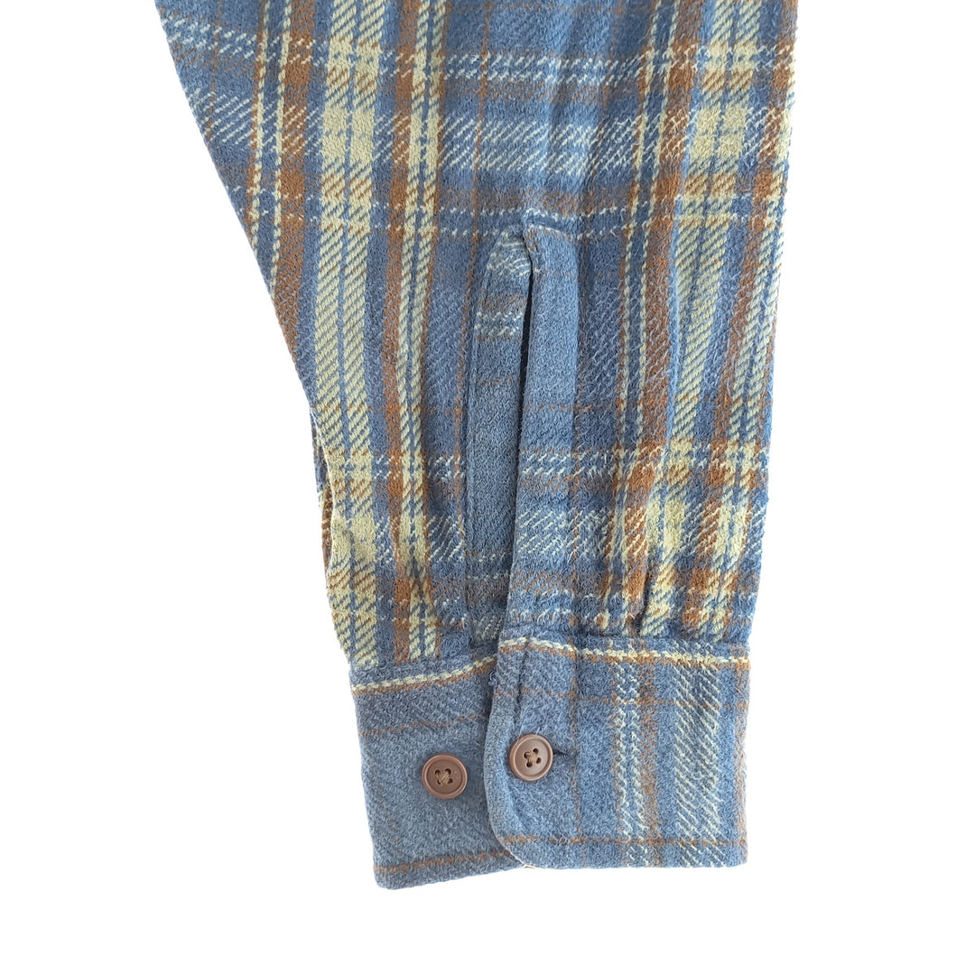 90s~00'S St. John's Bay Long Sleeve Heavy Flannel Check Shirt Men's L Size Vintage / eaa404352