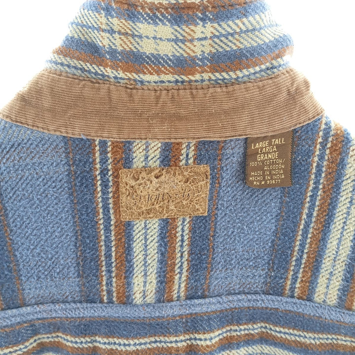 90s~00'S St. John's Bay Long Sleeve Heavy Flannel Check Shirt Men's L Size Vintage / eaa404352