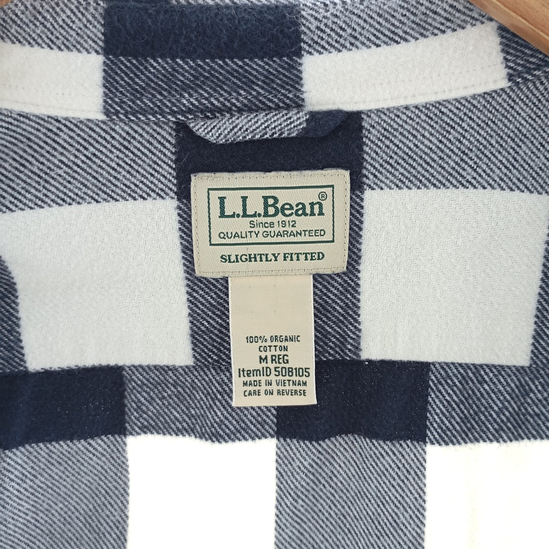 LLBean Buffalo Check Long Sleeve Flannel Shirt Men's M Size /eaa404355