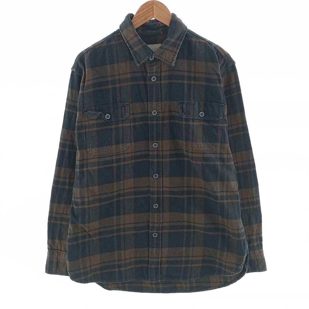 JACHS Long Sleeve Flannel Check Shirt Men's Size L /eaa404357