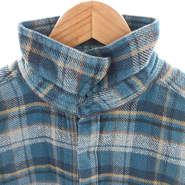 OUTDOOR LIFE Long Sleeve Heavy Flannel Check Shirt Men's Size L /eaa404359