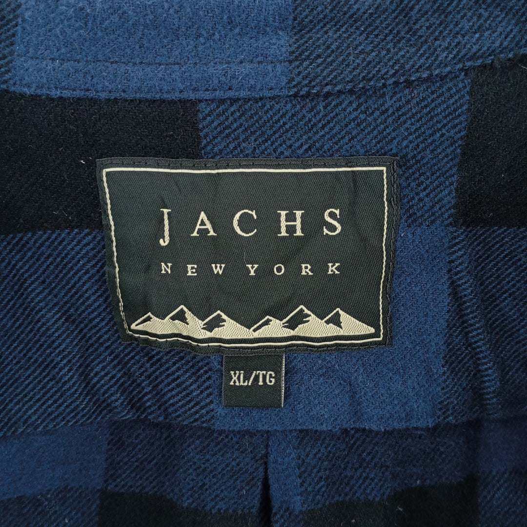 JACHS NEW YORK Buffalo Check Long Sleeve Heavy Flannel Check Shirt Men's XL /eaa404361