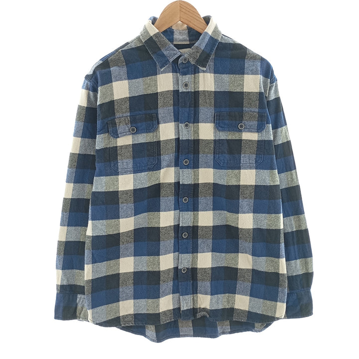 JACHS Long Sleeve Flannel Check Shirt Men's Size L /eaa404364