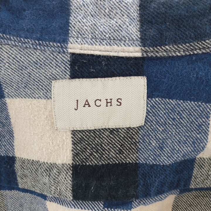 JACHS Long Sleeve Flannel Check Shirt Men's Size L /eaa404364