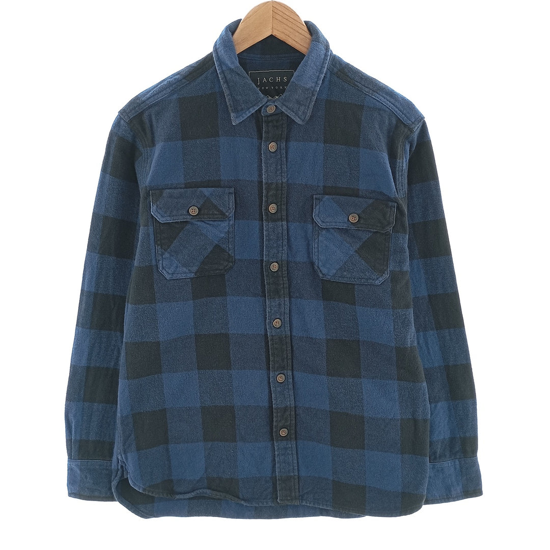 JACHS NEW YORK Buffalo Check Long Sleeve Heavy Flannel Check Shirt Men's L size /eaa404365