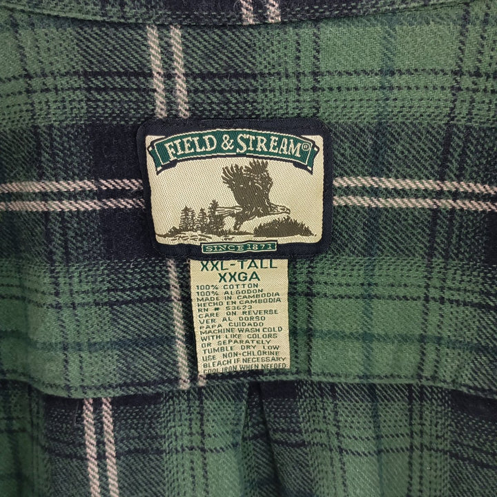 Field & Stream FIELD&STREAM Long Sleeve Heavy Flannel Check Shirt Men's XXL /eaa404372