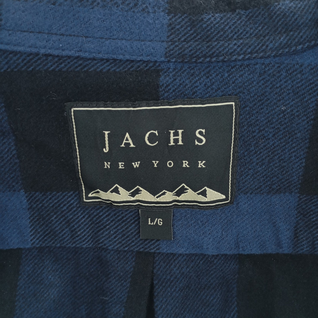 JACHS Buffalo Check Long Sleeve Flannel Check Shirt Men's Size L /eaa404373