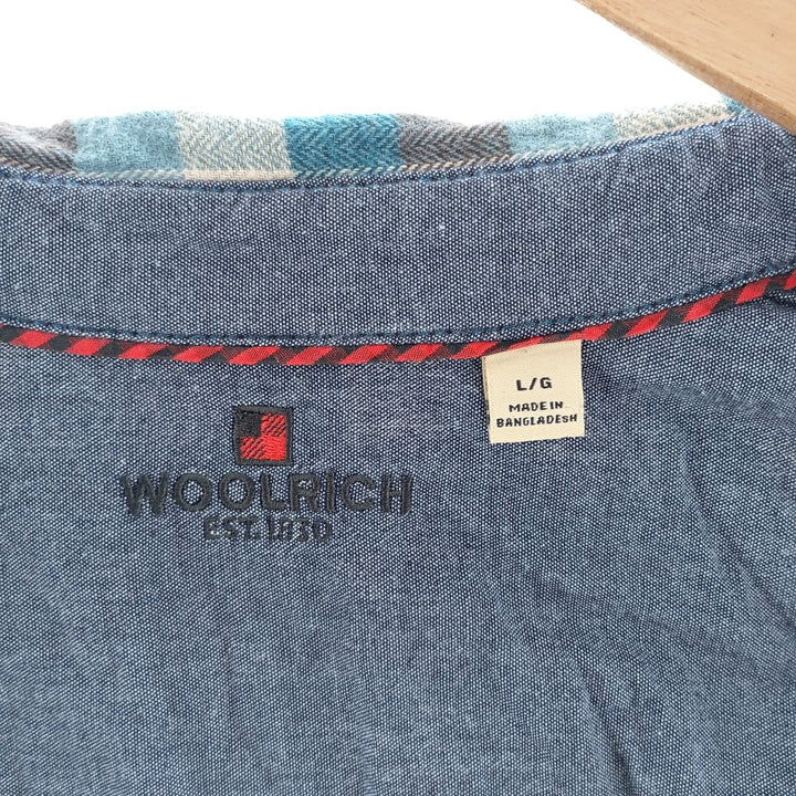 WOOLRICH Long Sleeve Light Flannel Check Shirt Men's Size L / eaa404378