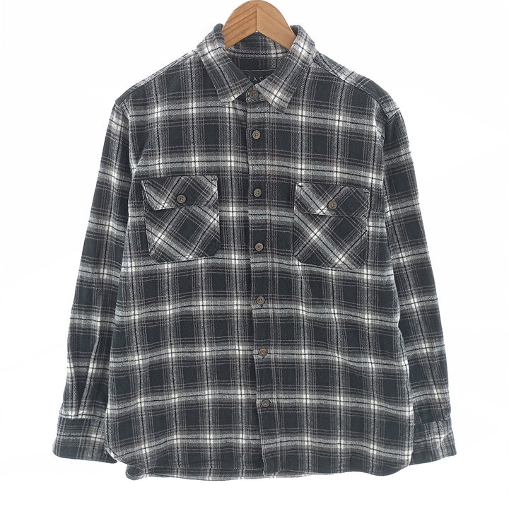 JACHS Long Sleeve Flannel Check Shirt Men's Size L /eaa404383