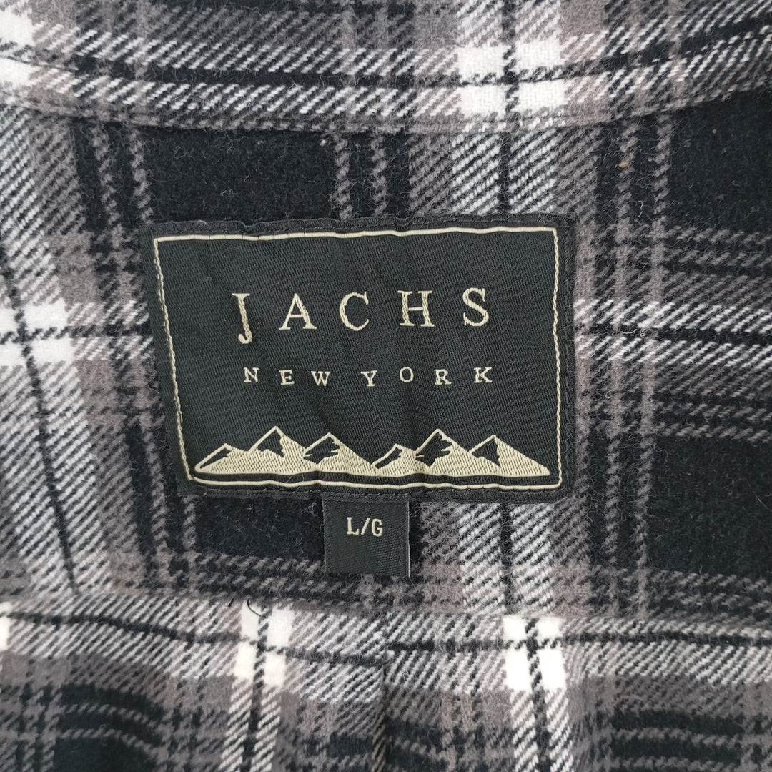 JACHS Long Sleeve Flannel Check Shirt Men's Size L /eaa404383