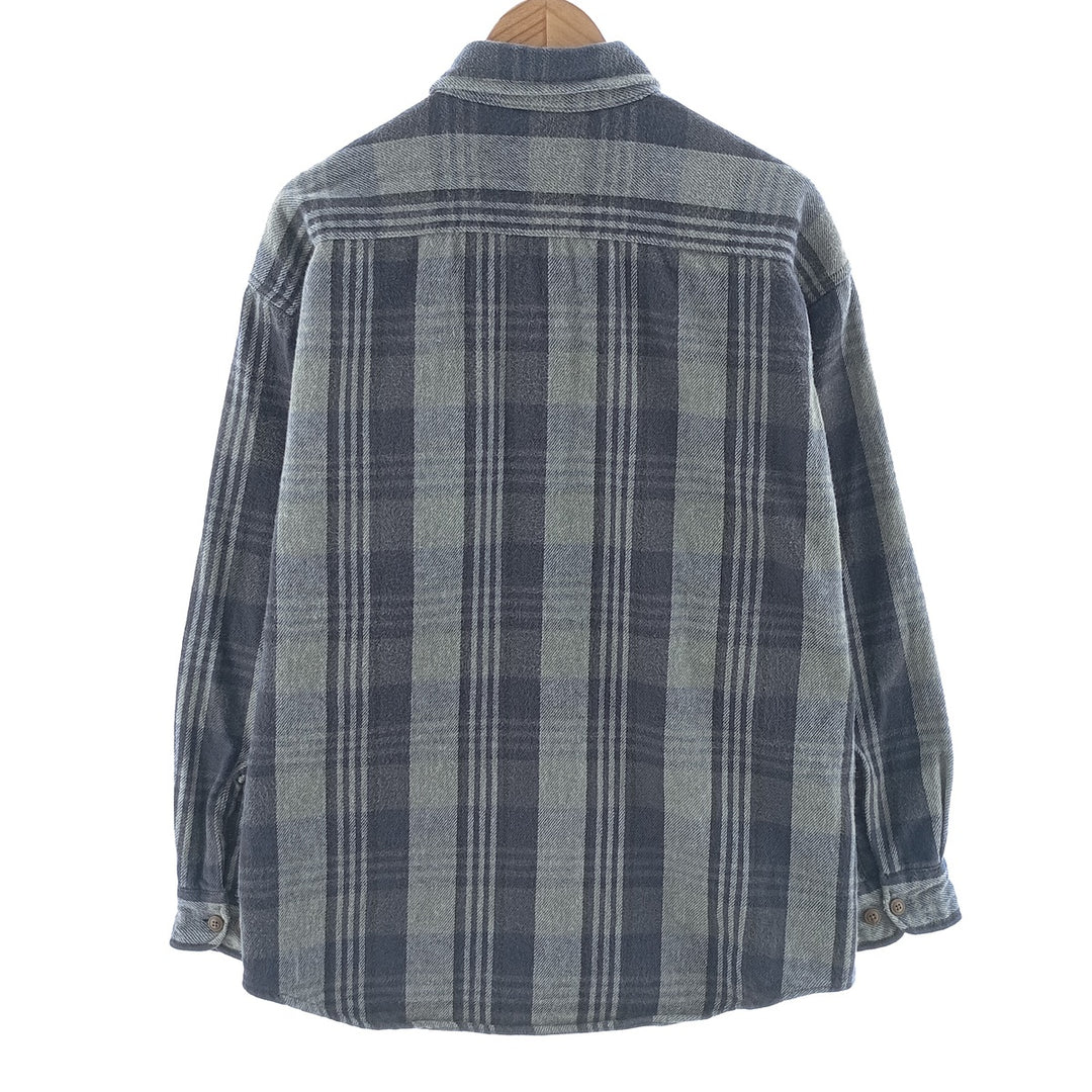 ST JOHN'S BAY Long Sleeve Flannel Check Shirt Men's XL /eaa404392