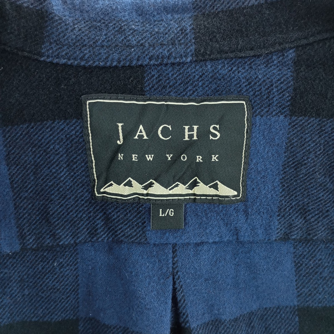 JACHS Long Sleeve Flannel Check Shirt Men's Size L /eaa404394