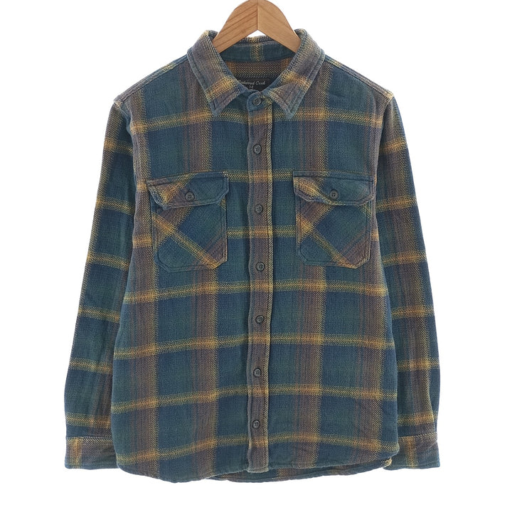 Redwood Creek Ombre Check Long Sleeve Heavy Flannel Check Shirt Men's M /eaa404401