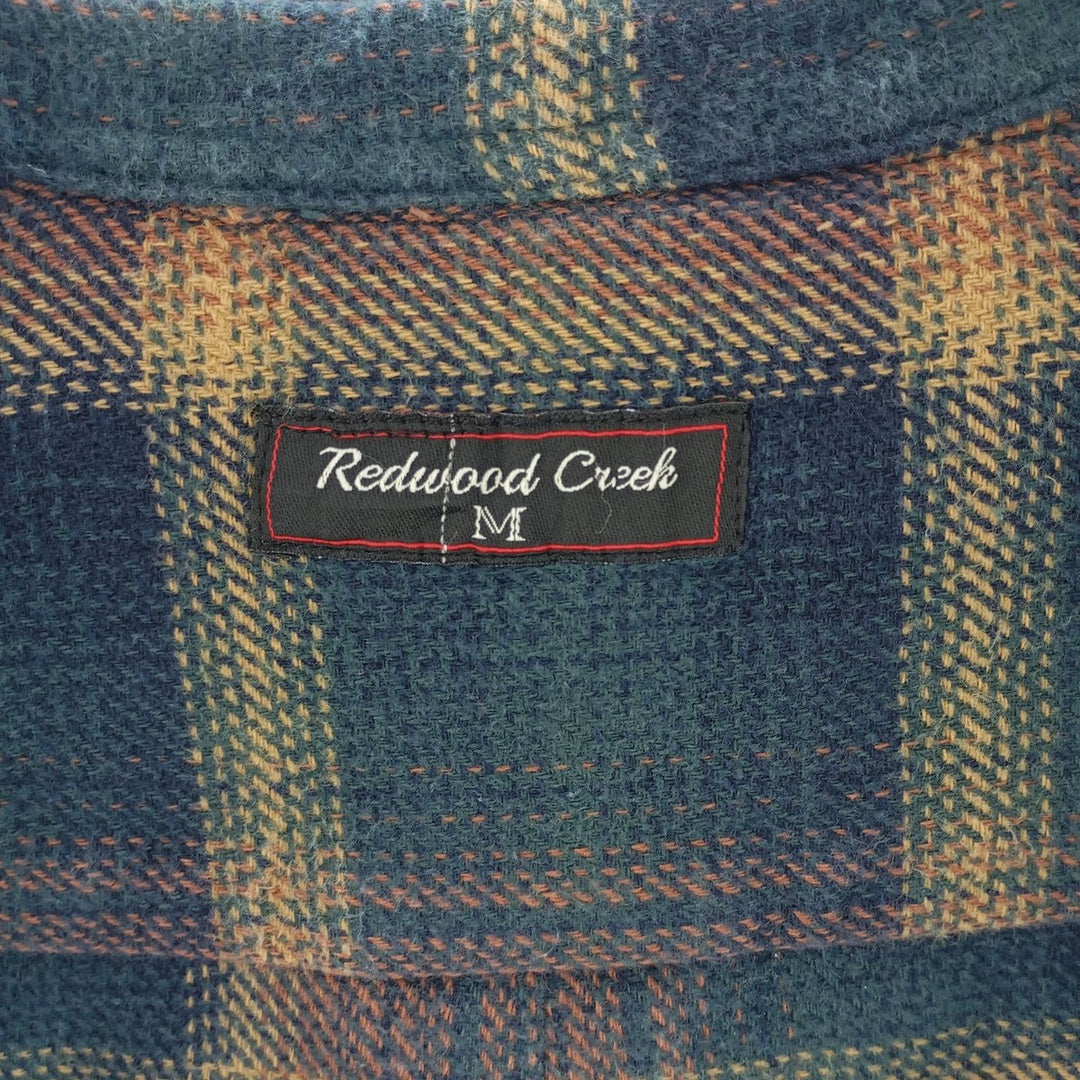 Redwood Creek Ombre Check Long Sleeve Heavy Flannel Check Shirt Men's M /eaa404401