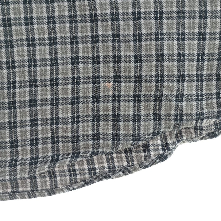 90s~00'S St. John's Bay Long Sleeve Button Down Light Flannel Check Shirt Men's L Size Vintage /eaa404402