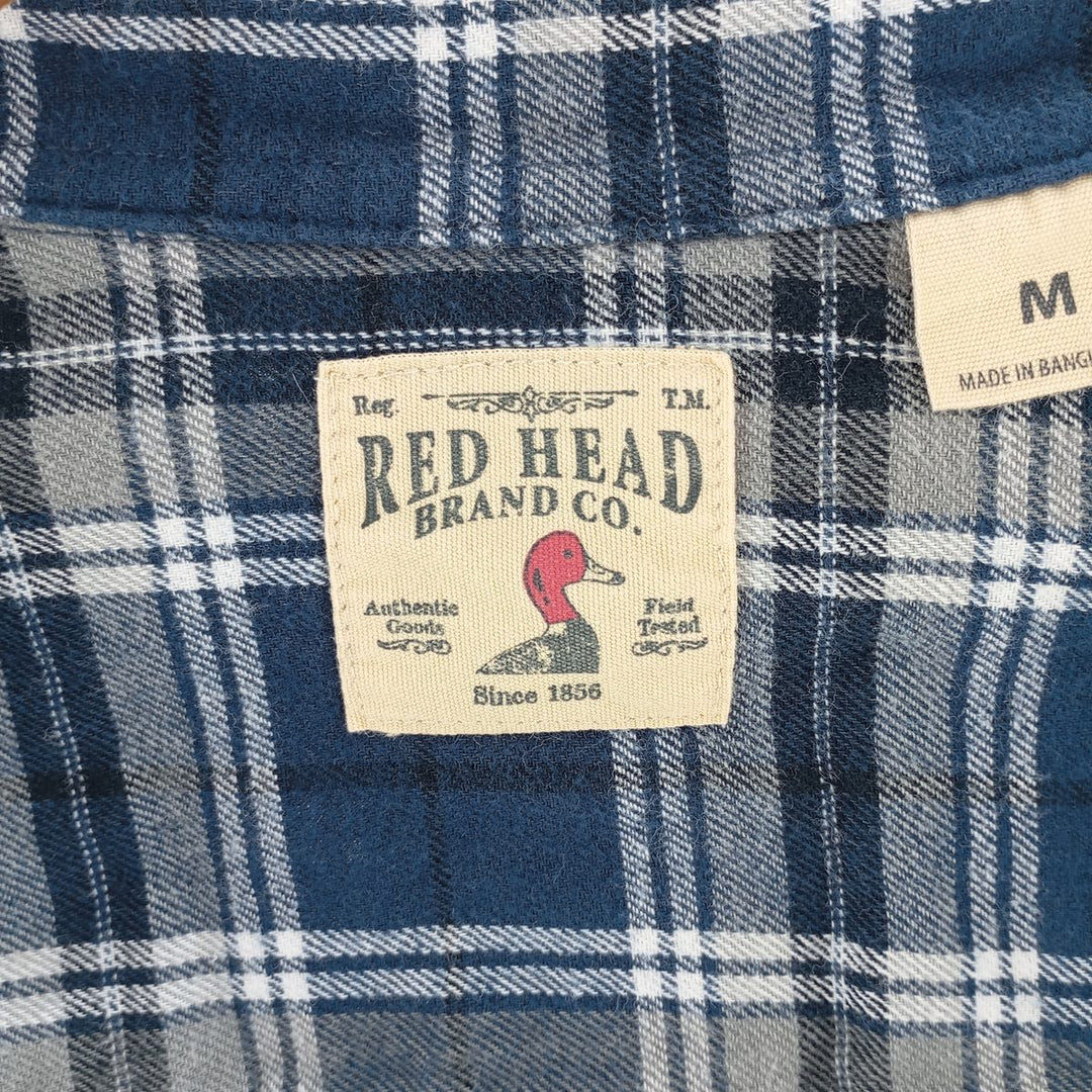 RED HEAD Long Sleeve Light Flannel Check Shirt Men's M Size /eaa404404