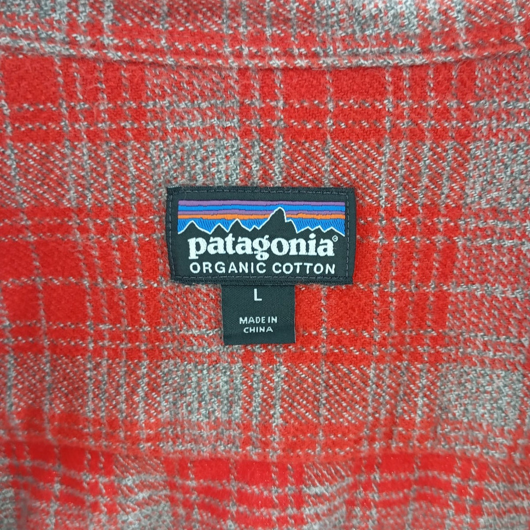 Patagonia Organic Cotton 53947FA16 Ombre Check Long Sleeve Flannel Check Shirt Men's Size L / eaa404409