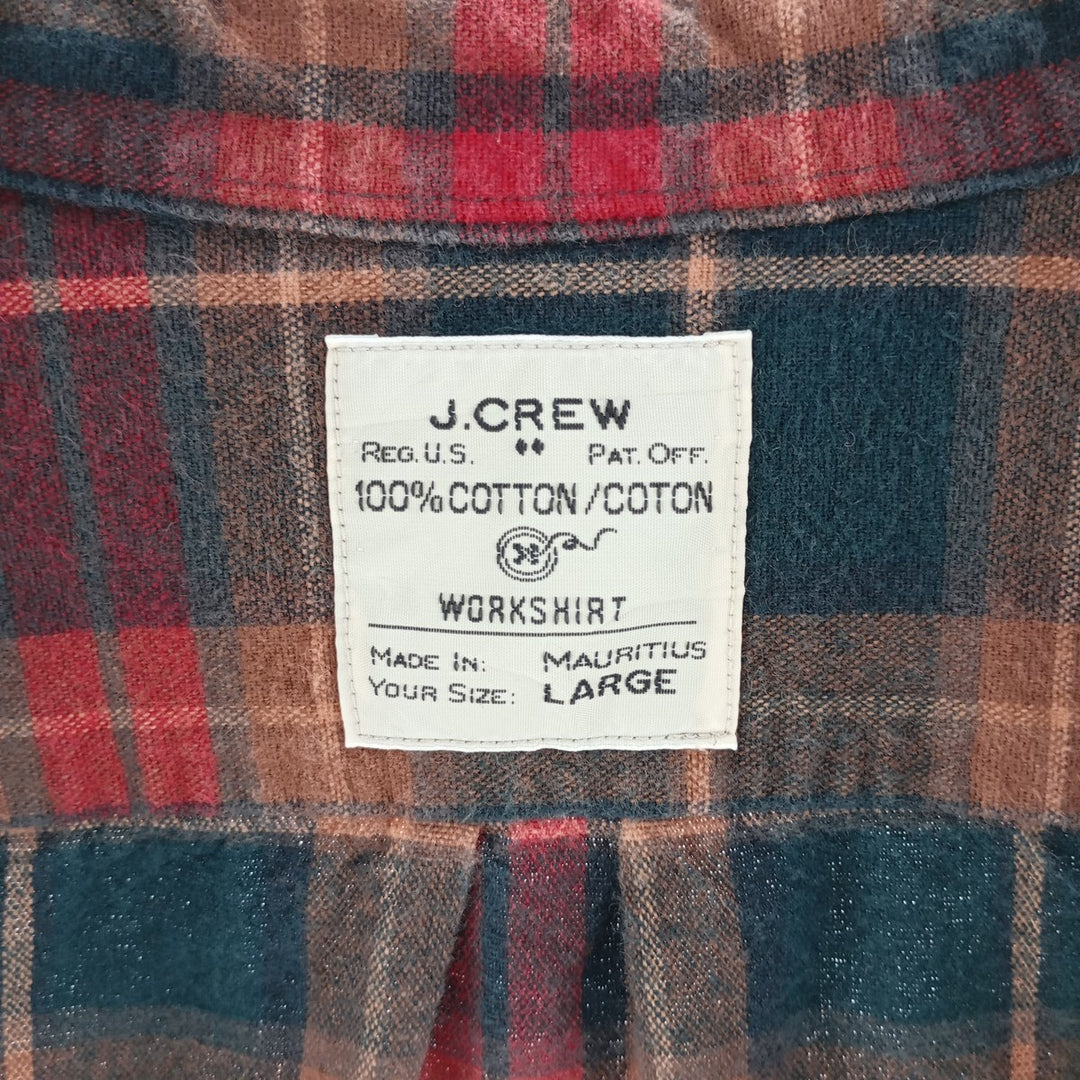 J.Crew Long Sleeve Flannel Check Shirt Men's Size L / eaa404412