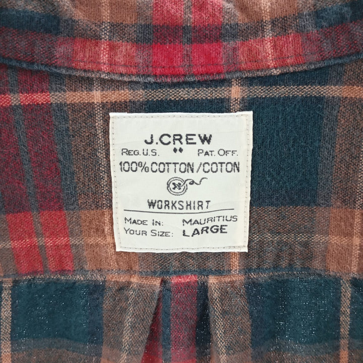 J.Crew Long Sleeve Flannel Check Shirt Men's Size L / eaa404412