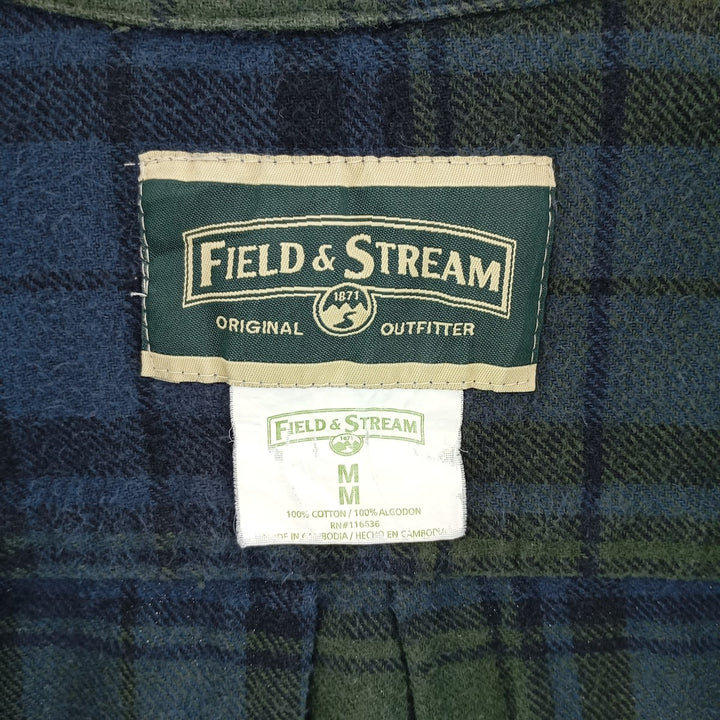 Field & Stream FIELD&STREAM Long Sleeve Flannel Check Shirt Men's M Size /eaa404422