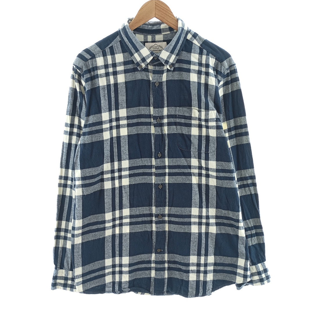 St. John's Bay ST. JOHN'S BAY SUPER SOFT Long Sleeve Button Down Light Flannel Check Shirt Men's L size / eaa404428