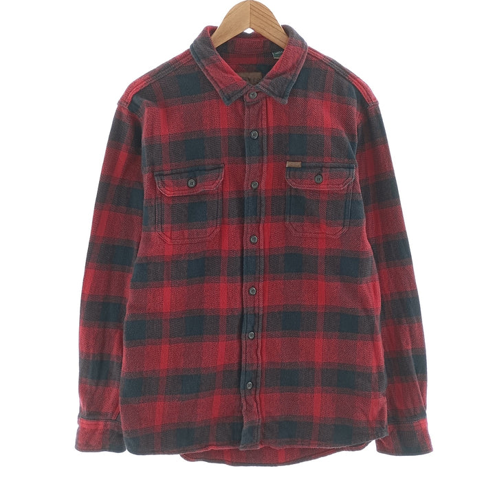 00'S ORVIS ombre check long sleeve heavy flannel check shirt men's M size / eaa404436