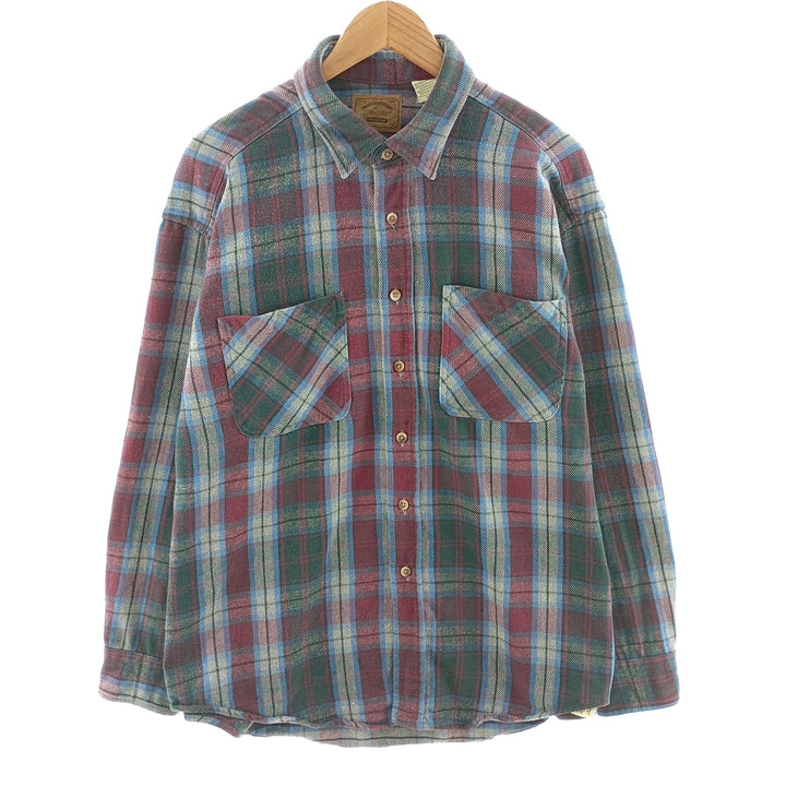 ST JOHN'S BAY Long Sleeve Flannel Check Shirt Men's XL /eaa404438