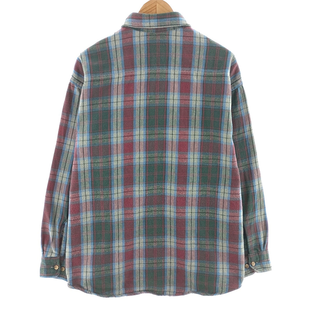 ST JOHN'S BAY Long Sleeve Flannel Check Shirt Men's XL /eaa404438