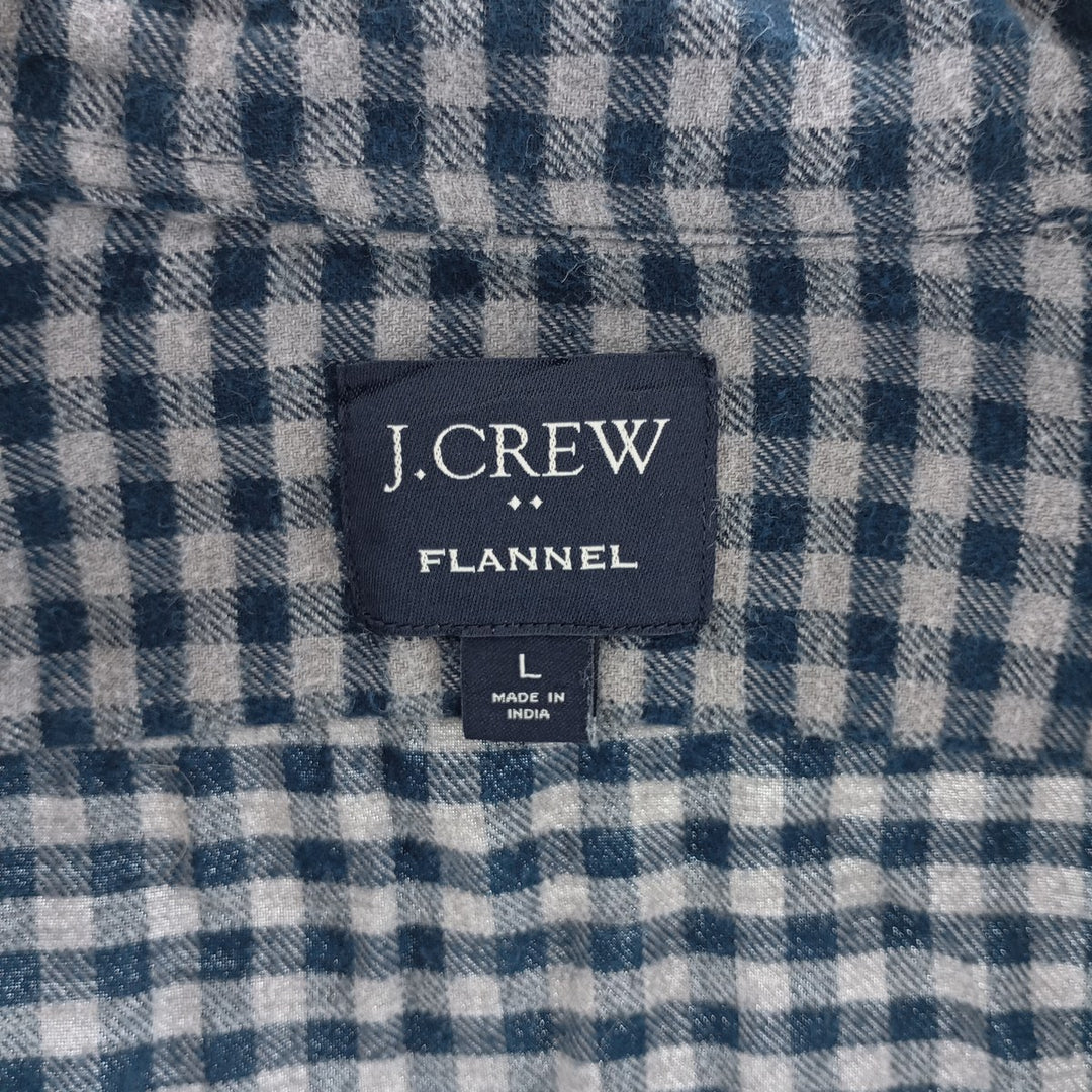 J.Crew Check Pattern Long Sleeve Flannel Shirt Men's Size L / eaa404445