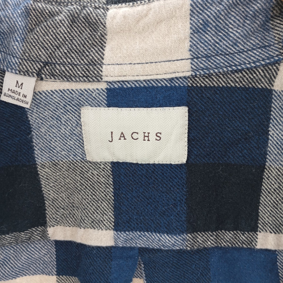 JACHS Check Pattern Long Sleeve Heavy Flannel Shirt Men's M size /eaa404446