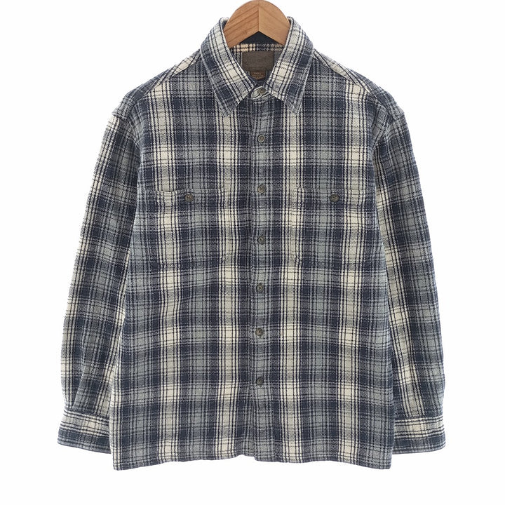 90'S St. John's Bay Long Sleeve Flannel Check Shirt Men's S Size / eaa404455