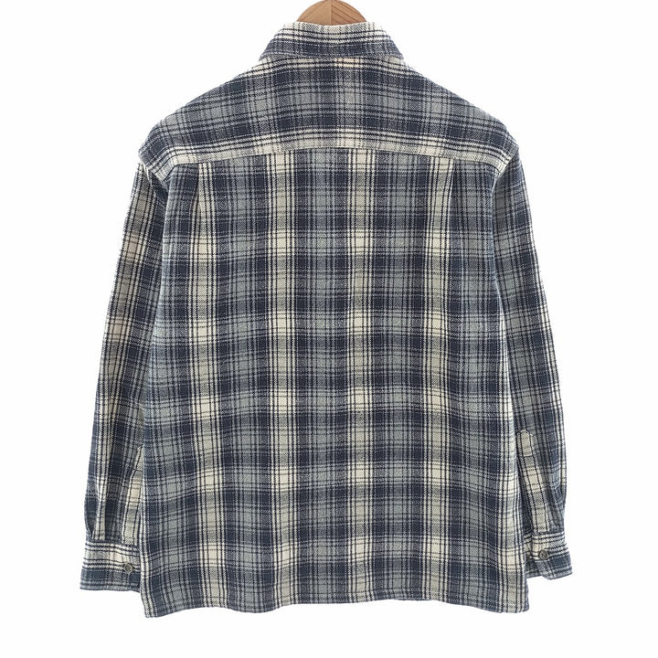 90'S St. John's Bay Long Sleeve Flannel Check Shirt Men's S Size / eaa404455