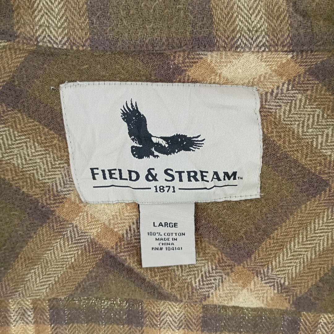 Field & Stream FIELD&STREAM Long Sleeve Light Nell Check Shirt Men's Size L /eaa404456