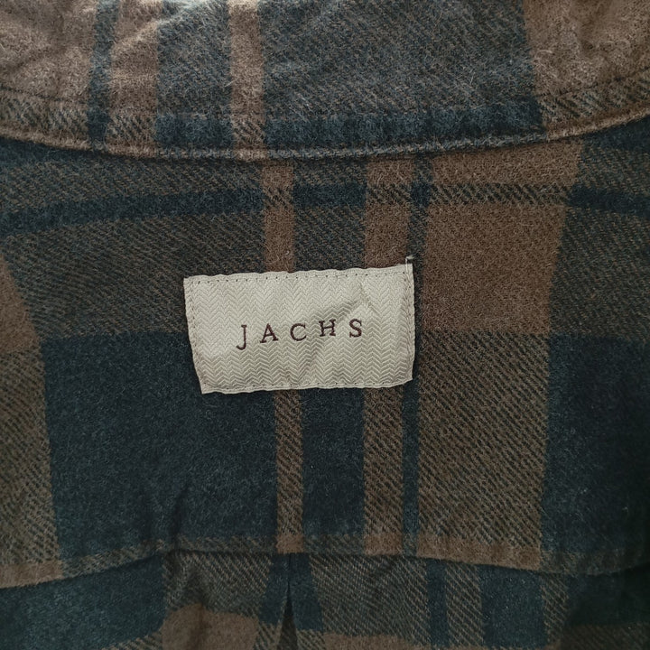 JACHS Long Sleeve Flannel Check Shirt Men's M Size /eaa404461