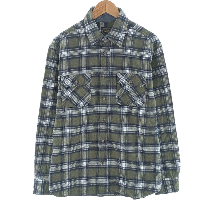 JACHS Long Sleeve Flannel Check Shirt Men's Size L /eaa404462